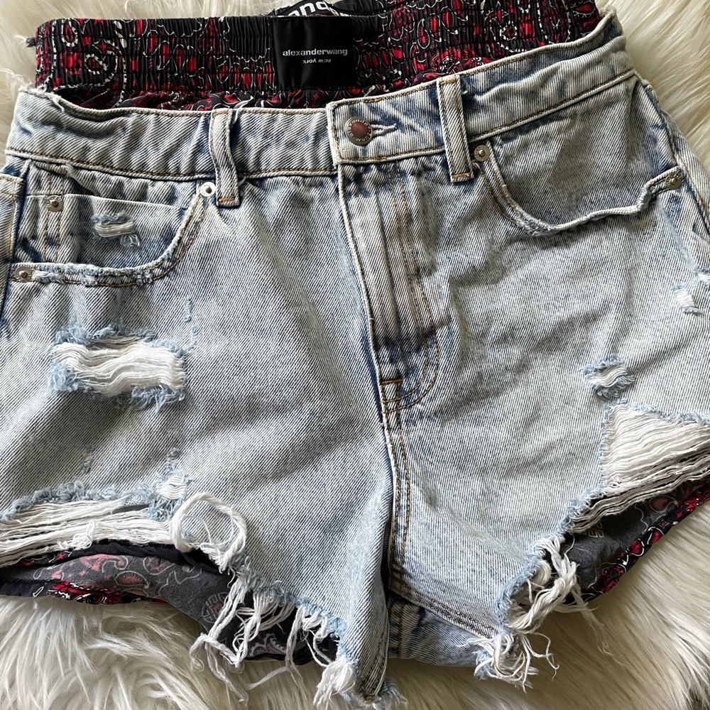 Alexander Wang Distressed Denim With Built In Box… - image 2